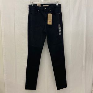 HIGH RISE BLACK LEVIS- 25 medium